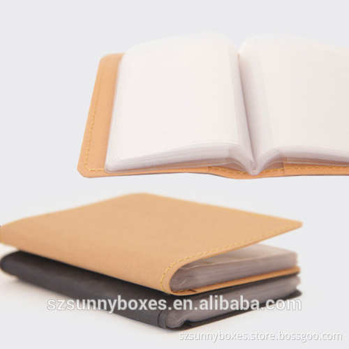 Ultra Slim Waterproof Recycle Kraft Paper ID Card Name Card Holder Album Bag